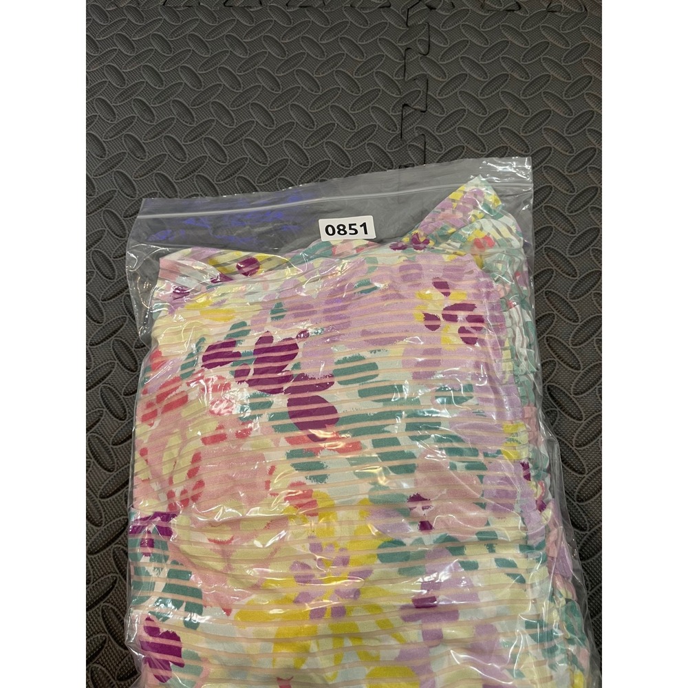 Kate Spade Painted Petals Burnout Dress Mini Floral Ruffle‎ Sleeve Spring Size 8 - Picture 9 of 9